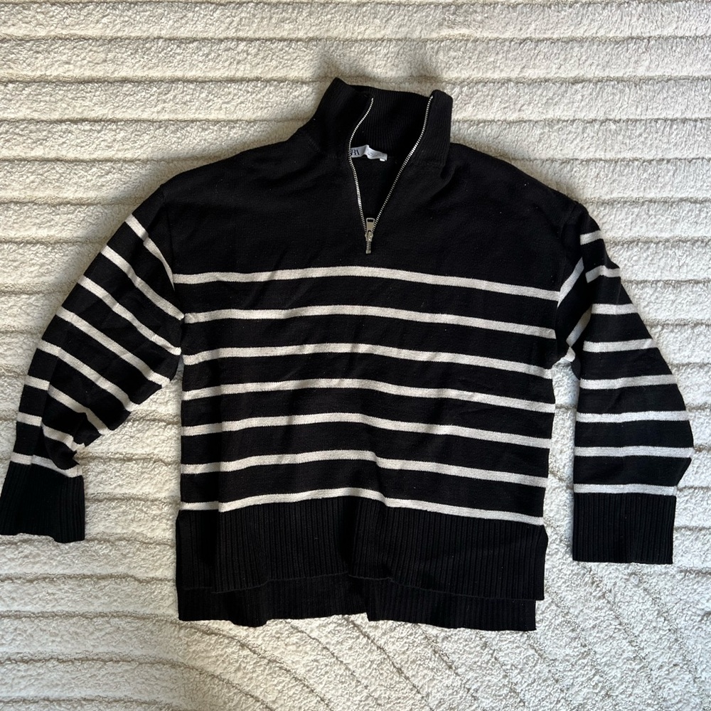 ZARA KNIT QUARTERZIP